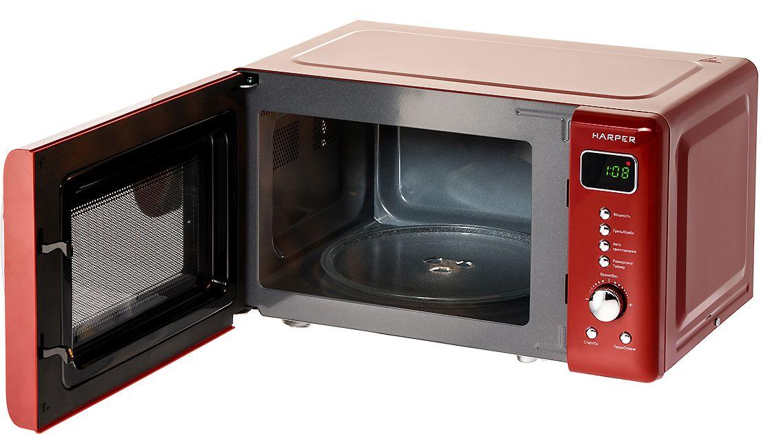 Микроволновая печь Harper HMW-20ST04 (красный) - фото 7 - id-p226662796