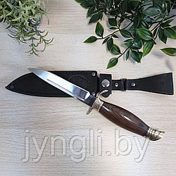 Нож Финка НКВД Х12МФ кованая (коричневая рукоять)