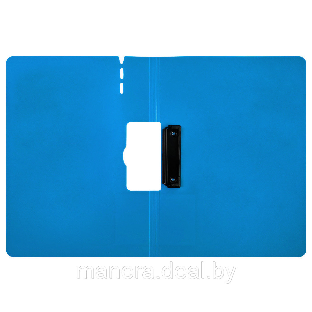 Планшет с прижимом + крышка А4, горизонтальный, синий - фото 3 - id-p226861166