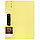 Планшет с прижимом + крышка А4, горизонтальный, светло-желтый, фото 2