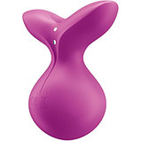 Перезаряжаемый мини-массажер Satisfyer Viva La Vulva 3 малиновый, фото 6