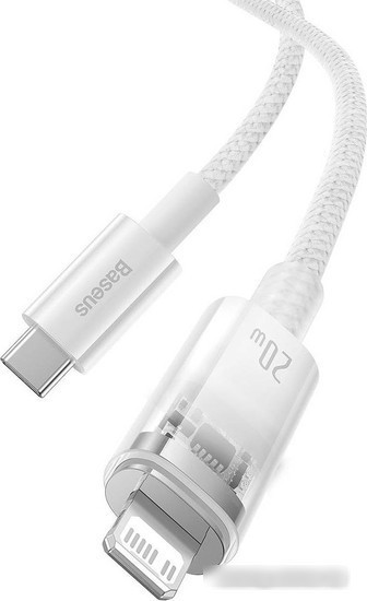Кабель Baseus Explorer Series Fast Charging Cable with Smart Temperature Control 20W USB Type-C - Lightning (1 - фото 3 - id-p226861371