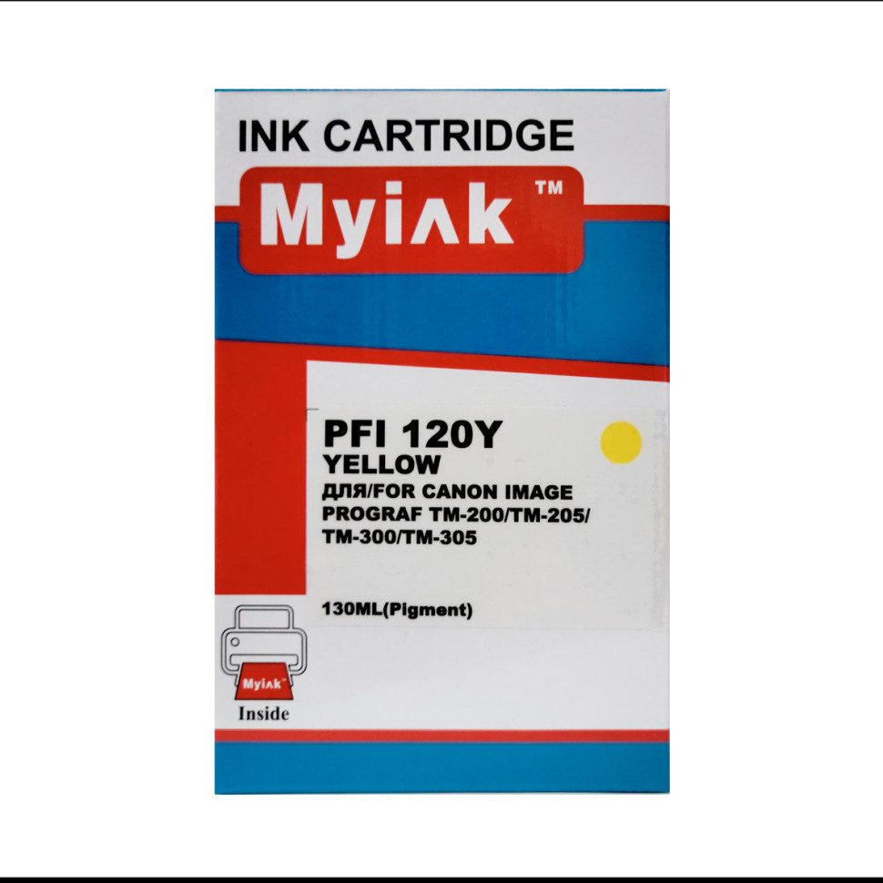 Картридж PFI-120Y/ 2888C001 (для Canon imagePROGRAF TM-200/ TM-300) MyInk, жёлтый