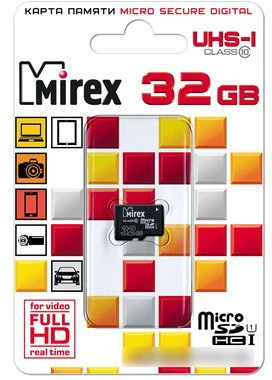 Карта памяти Mirex microSDHC UHS-I (Class 10) 32GB [13612-MCSUHS32] - фото 2 - id-p226861456