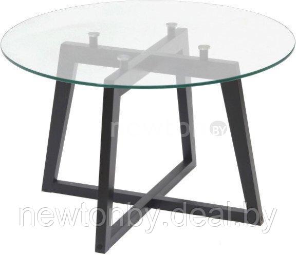 Журнальный столик Мебелик Рилле 445 (венге/стекло прозрачное круг) - фото 1 - id-p226861514