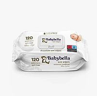 BABYBELLA WET WIPES Детские влажные салфетки (PREMIUM), 120 шт