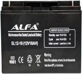 Аккумулятор для ИБП ALFA SL12-18 (12V-18Ah)