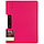 Планшет с прижимом + крышка А4, горизонтальный, розовый, фото 2