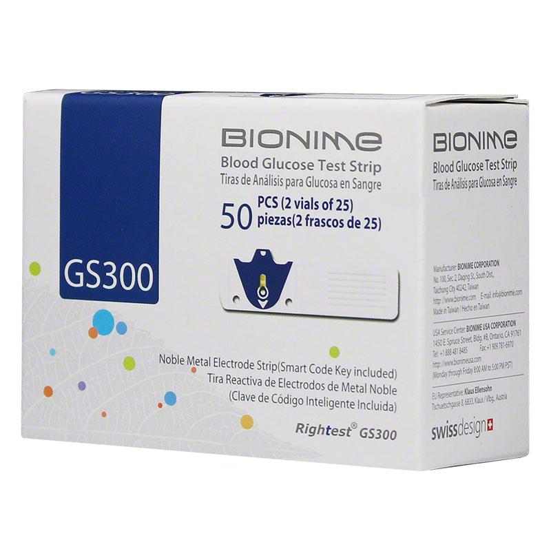 Тест-полоски Bionime GS 300, 50 шт.