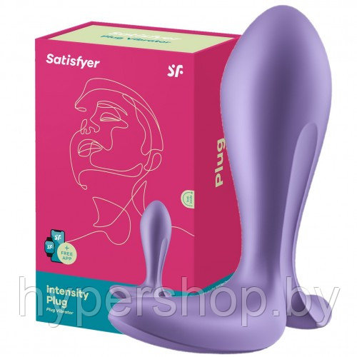 Анальная смарт-втулка с вибрацией и стимулятором промежности Satisfyer Intensity Plug Violet