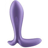 Анальная смарт-втулка с вибрацией и стимулятором промежности Satisfyer Intensity Plug Violet, фото 3