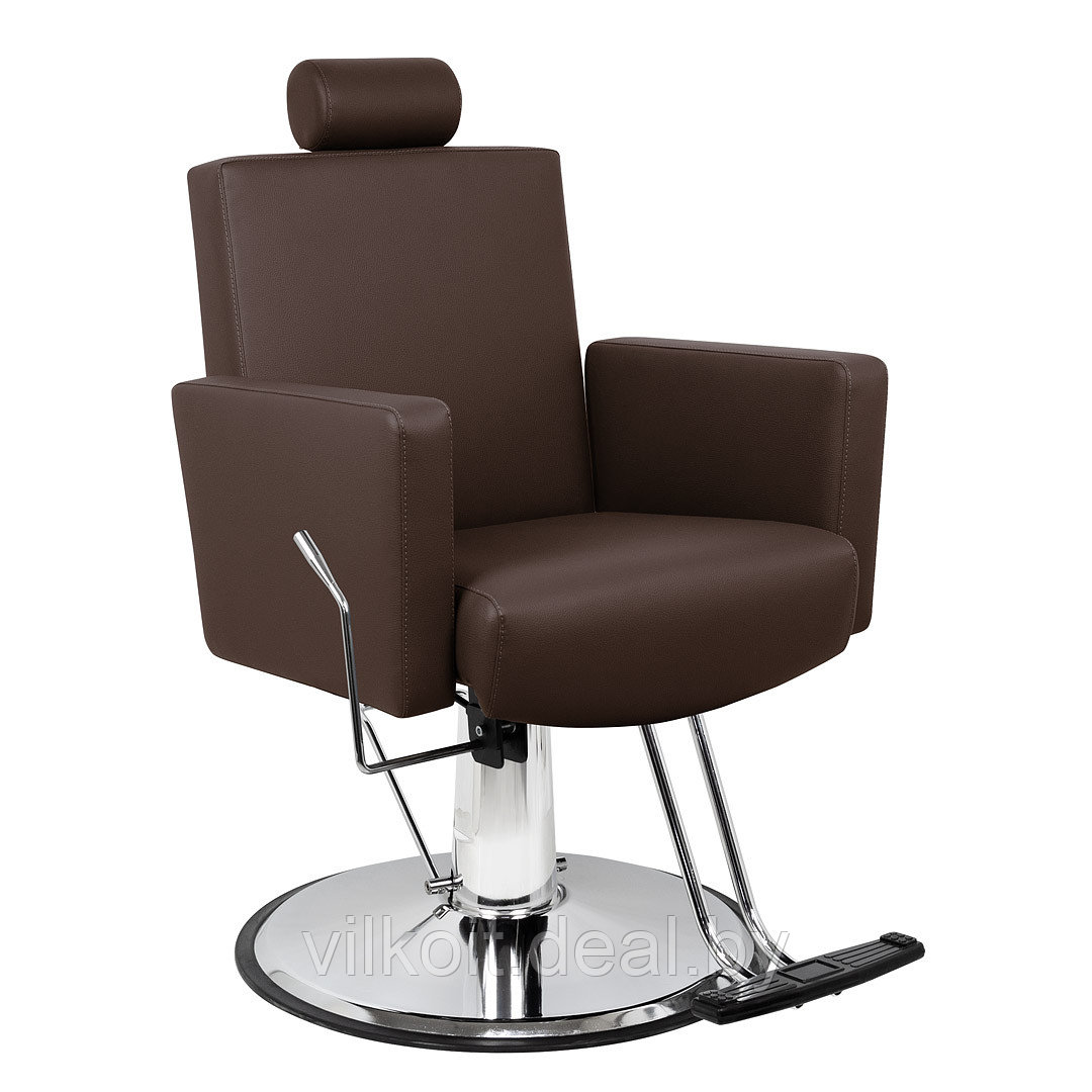 Толедо Эко мужское парикмахерское кресло, коричневое. На заказ - фото 1 - id-p226861892