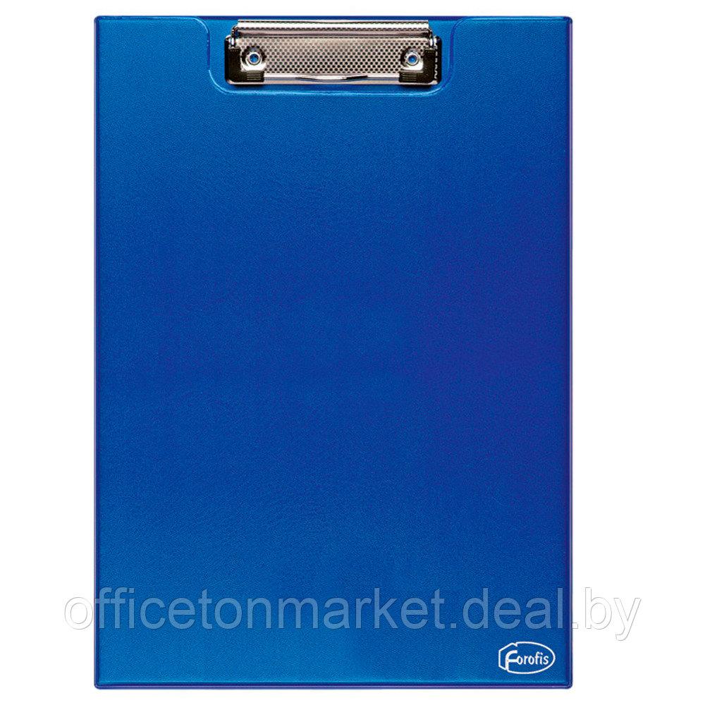 Планшет с зажимом "Forofis" открывающийся, А4, ПВХ, синий - фото 1 - id-p226390415