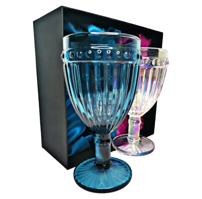 Подарочный набор для игристого 2 бокала AmiroTrend ABW-505 dual blue-fuchsia - фото 4 - id-p158928933