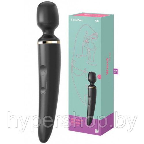 Вибромассажер перезаряжаемый Satisfyer Wand-er Woman, черный