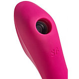 Вакуумный вибростимулятор для клитора и точки G Satisfyer Curvy Trinity 3 красный, фото 6