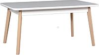Кухонный стол DREWMIX Oslo 7 (белый/бук)