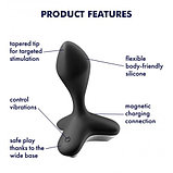 Анальная пробка с вибрацией Satisfyer Game Changer черная, фото 7