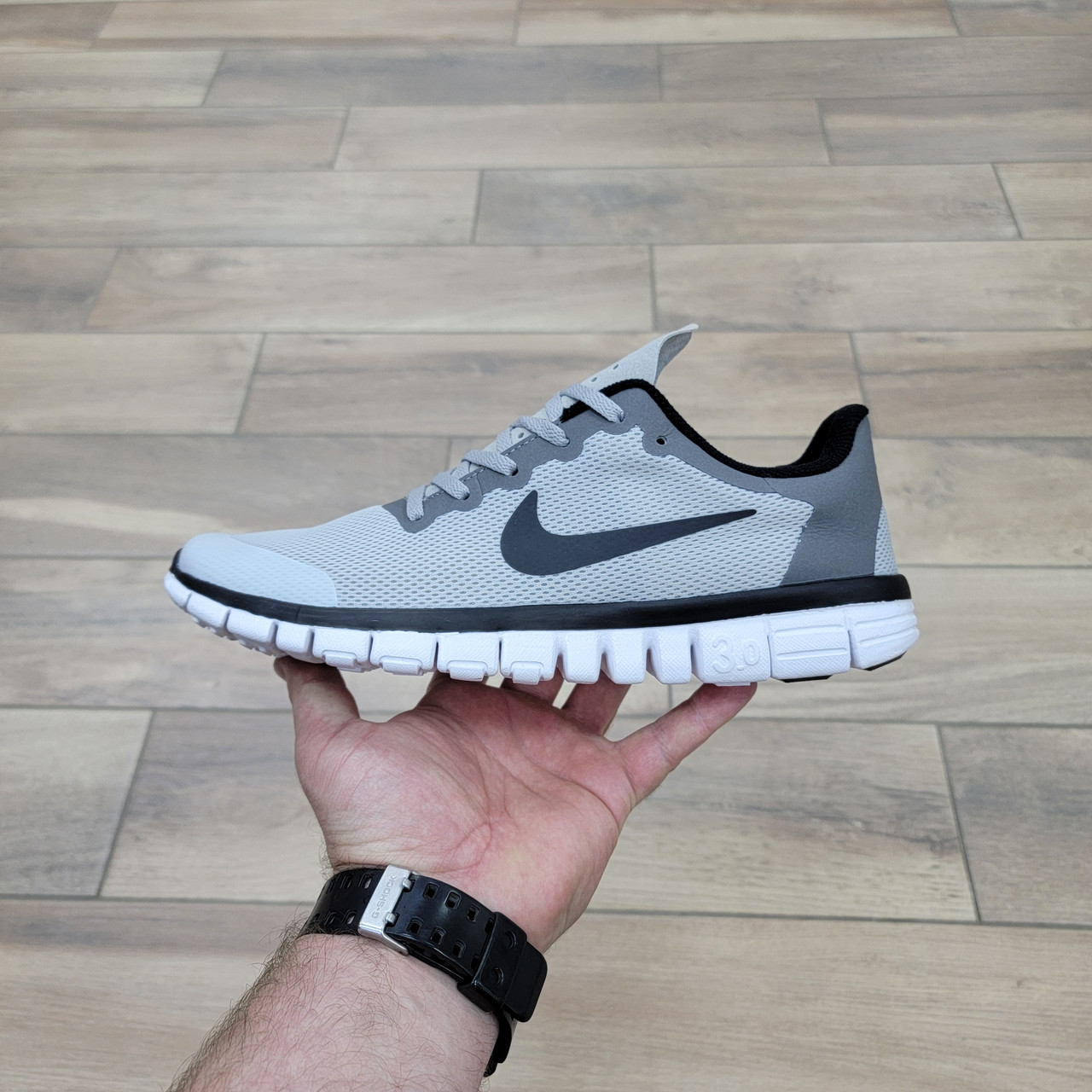 Кроссовки Nike Free Run 3.0 Gray - фото 1 - id-p226838662