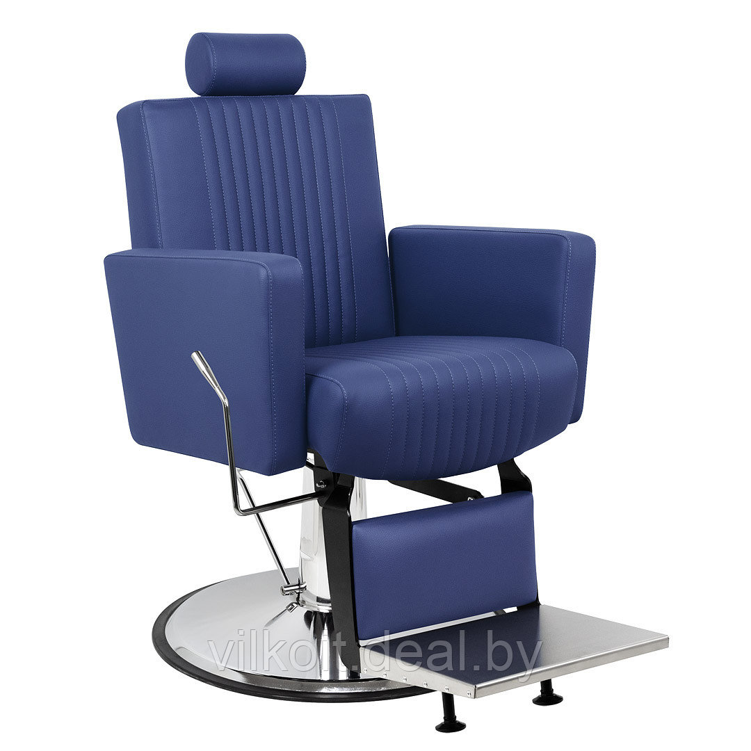 Толедо Инокс кресло мужское барбер, синее. На заказ - фото 1 - id-p226862896