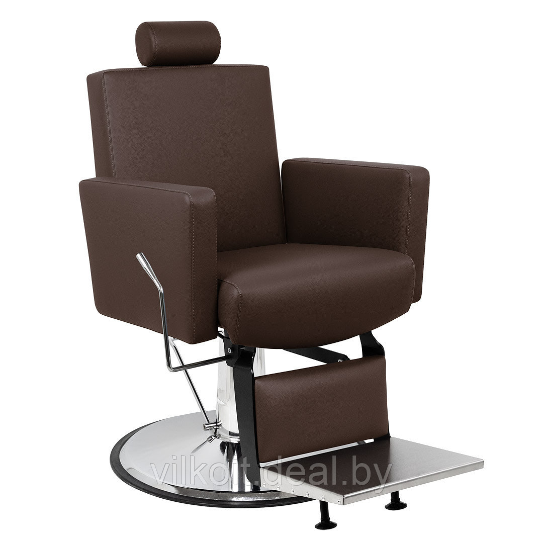 Толедо Инокс мужское парикмахерское кресло, коричневое. На заказ - фото 1 - id-p226862902