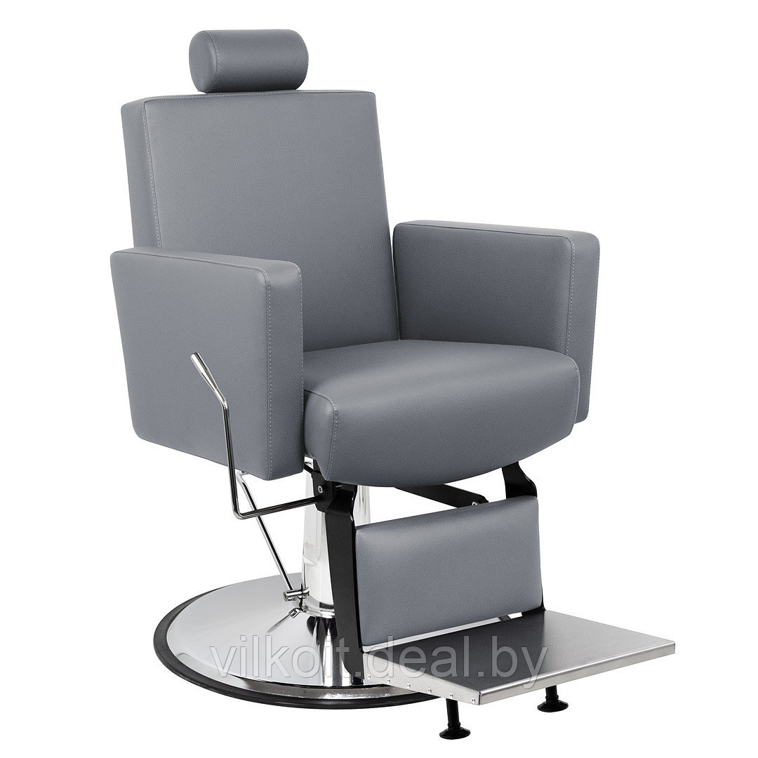 Толедо Инокс Барбер кресло, серое. На заказ - фото 1 - id-p226862903