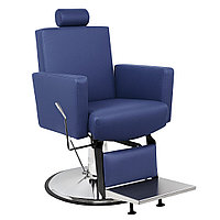 Кресло барбершоп Толедо Инокс, синее. На заказ