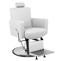 Толедо Инокс парикмахерское кресло для барбершопа, белое. На заказ