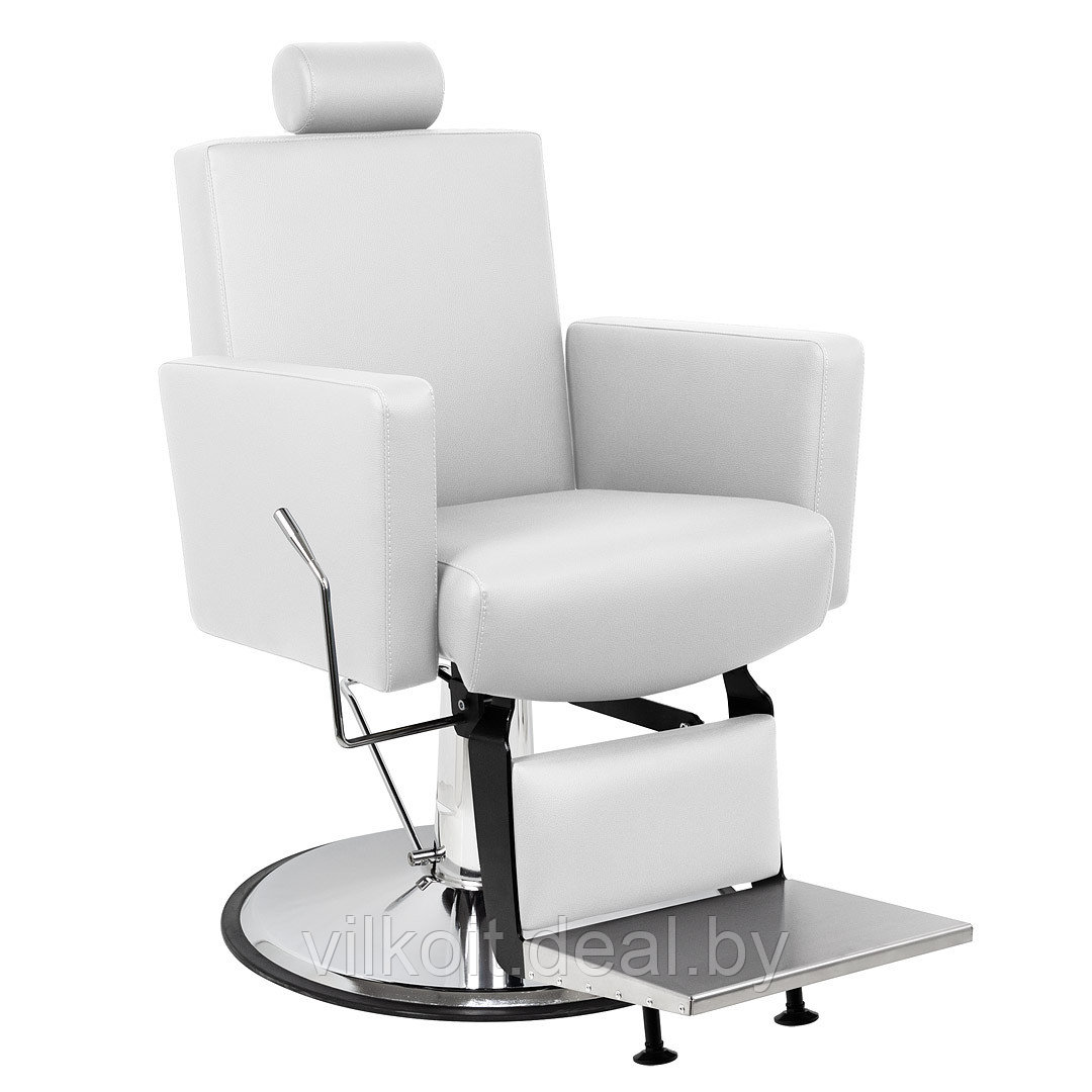 Толедо Инокс парикмахерское кресло для барбершопа, белое. На заказ - фото 1 - id-p226862906