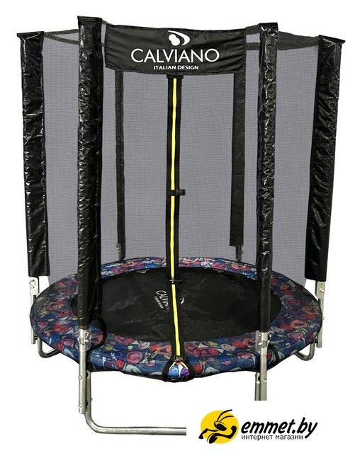 Батут Calviano Smile 140 см-4.5FT с внешней сеткой складной - фото 1 - id-p226863236