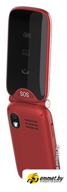 Кнопочный телефон Maxvi E6 (красный) - фото 5 - id-p226864084