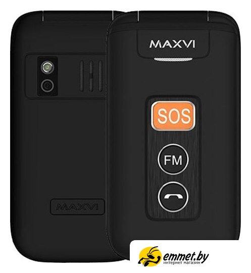 Кнопочный телефон Maxvi E5 (черный) - фото 1 - id-p226864124