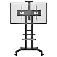 ONKRON TS1881 чёрная 2 полки для AV в комплкте Для телевизоров диагональю 55"-80" Максимальная нагрузка: 90,9