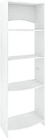 Стеллаж Кортекс-мебель КМ30 волна (белый)