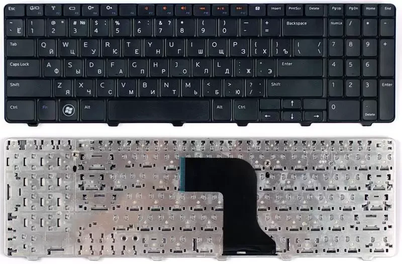 Клавиатура для ноутбука Dell Inspiron 15R, N5010, M5010, черная - фото 1 - id-p226865435
