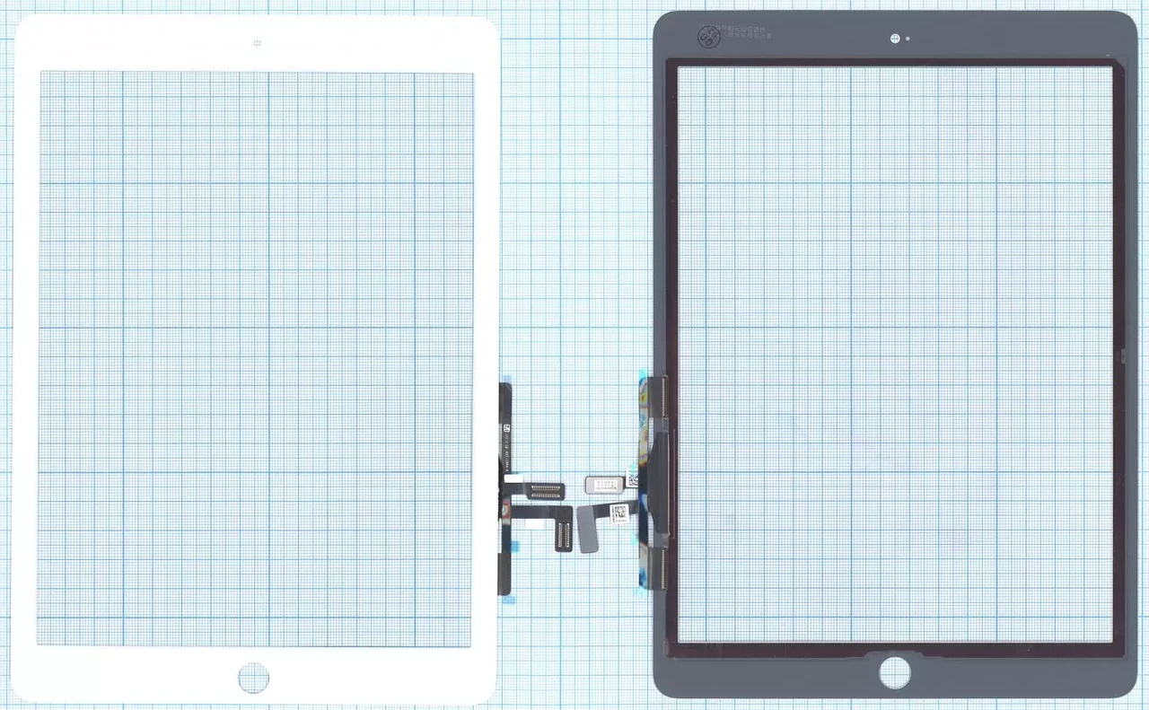 Сенсорное стекло (тачскрин) для Apple iPad Air (A1474, A1475, A1476), белое (OEM) - фото 1 - id-p226865446