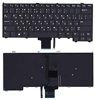 Клавиатура для ноутбука Dell Latitude E7420, черная с подсветкой без указателя