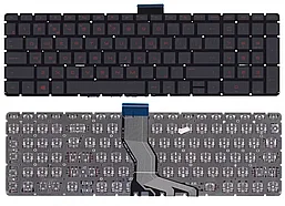 Клавиатура для ноутбука HP Pavilion 15-AB, 15-AB000, 15Z-AB100, черная с красной подсветкой