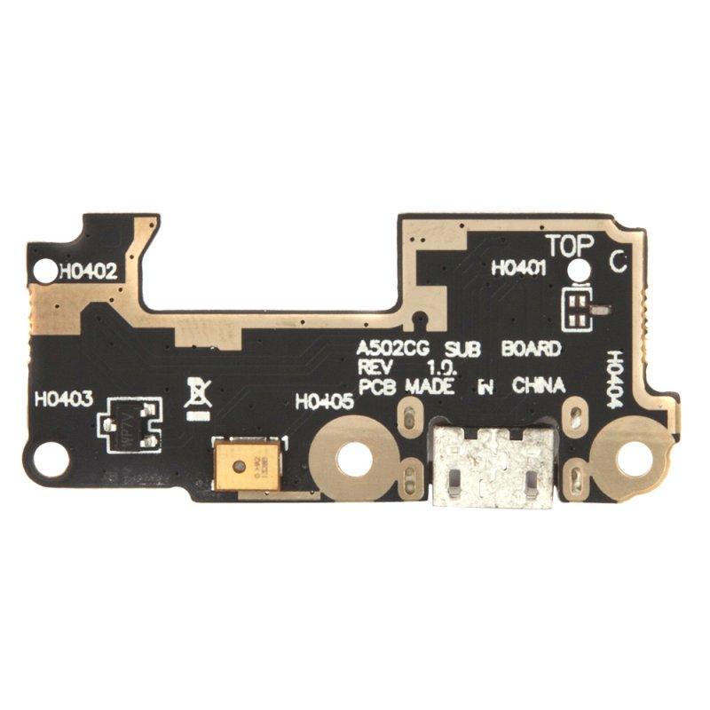 Разъем зарядки для телефона Asus ZenFone 5 Lite (A502CG) c микрофоном (нижняя плата) - фото 1 - id-p226865490