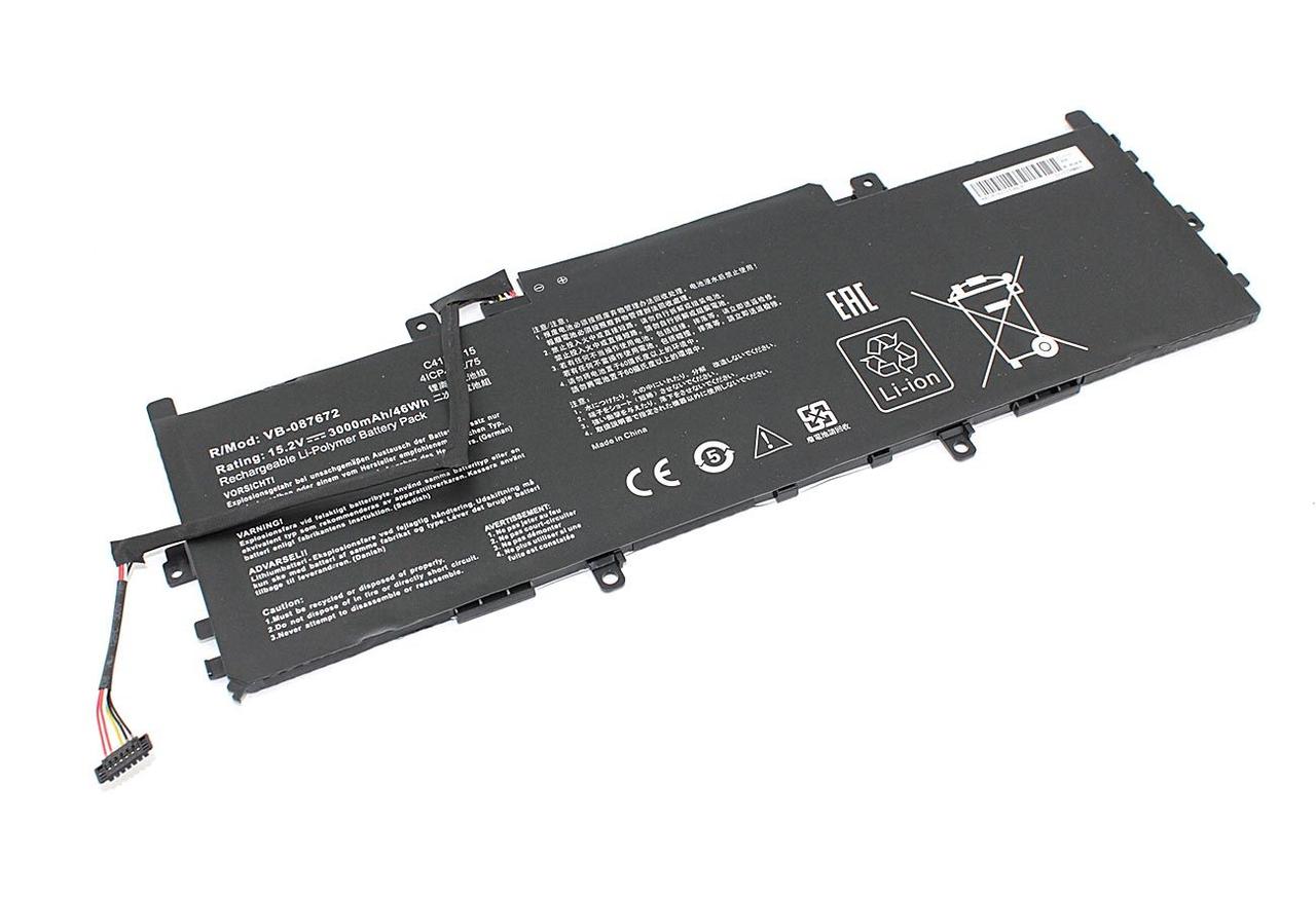 Аккумулятор (батарея) C41N1715 для ноутбука Asus ZenBook U3100FN, 15.4В, 3000мАч, черный (OEM) - фото 1 - id-p226865518