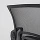 Кресло поворотное RENE, chrome, ткань/сетка, чёрный+сетка-черная, фото 2