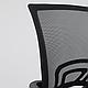 Кресло поворотное RENE, пластик, ткань/сетка, чёрный+сетка-черная, фото 10