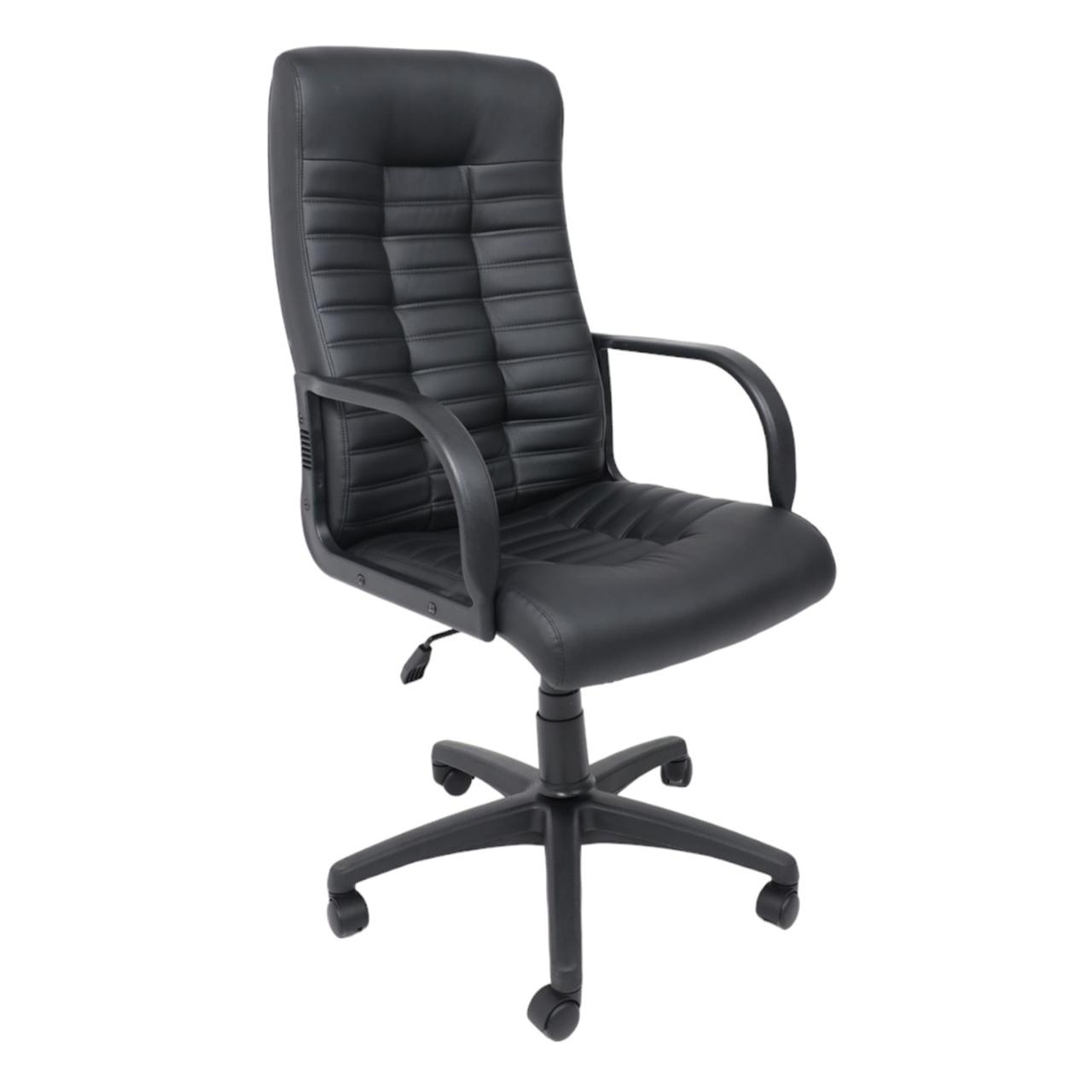 Кресло поворотное BOSS KD ECO-30, (TILT, PL64), экокожа, черный - фото 1 - id-p226865784