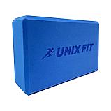 Блок для йоги и фитнеса UNIX Fit 1 шт (голубой), фото 8