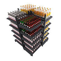 Островной модуль Stahler Квадрат с сетчатыми панелями