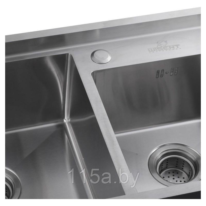 Мойка кухонная Wisent WS7843-S + WW405A с дозатором - фото 6 - id-p226877456