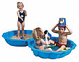 Детская песочница бассейн  с крышкой Ракушка Макси Paradiso Toys 102 x 88 x 20 см голубая, фото 3