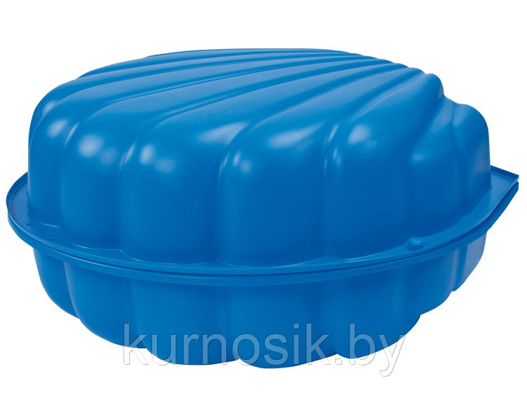 Детская песочница бассейн с крышкой Ракушка Макси Paradiso Toys 102 x 88 x 20 см голубая - фото 5 - id-p226883548