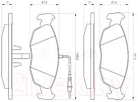 Тормозные колодки Bosch 0986461764