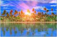 Фотофасад Arthata Пляж, пальмы, море / FotoSetka-100-121